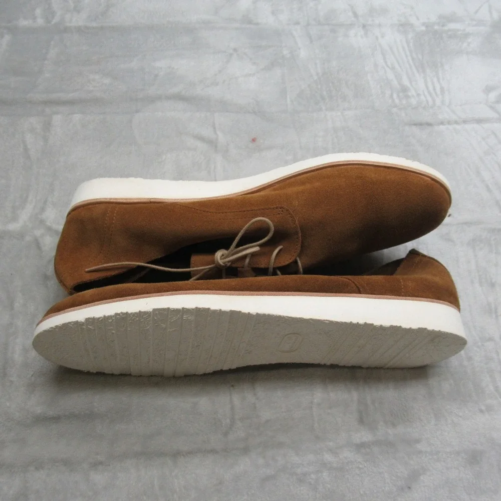 Nisolo Mens Shoes 11 Brown Suede Leather Oxford Lace Up‎ Casual Light $159 NEW